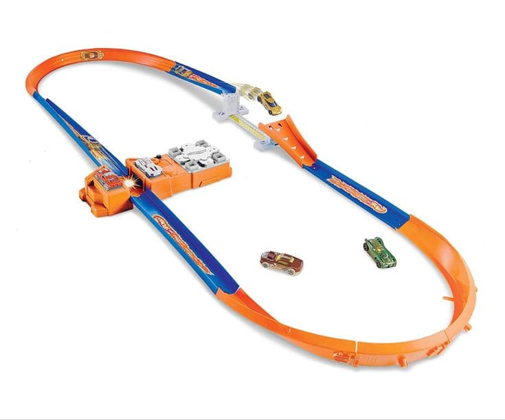 Track Set Racing Arena Biru-Oranye